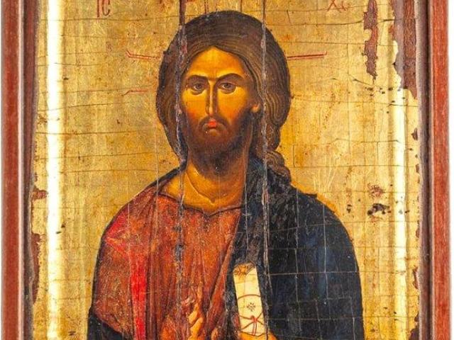 VATOPEDI MONASTERY Jesus Christ 13th-century